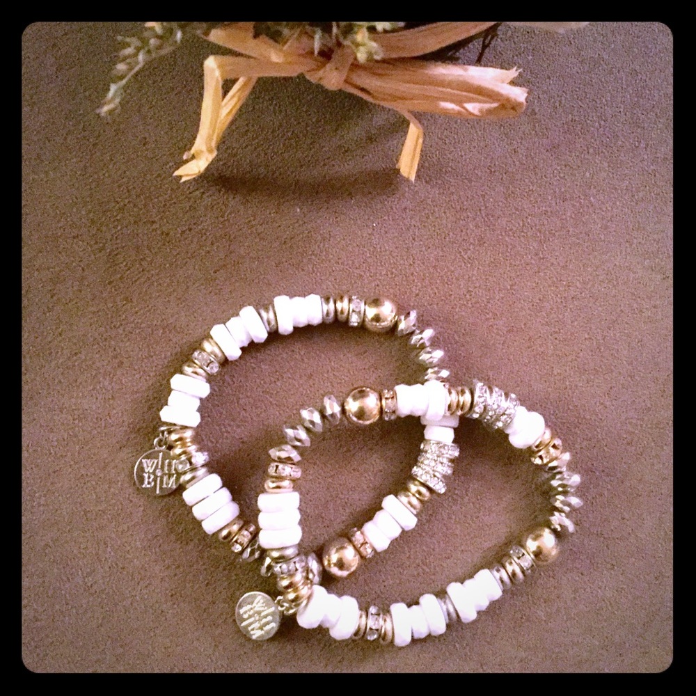 White House Black Market Beaded Bracelet Set